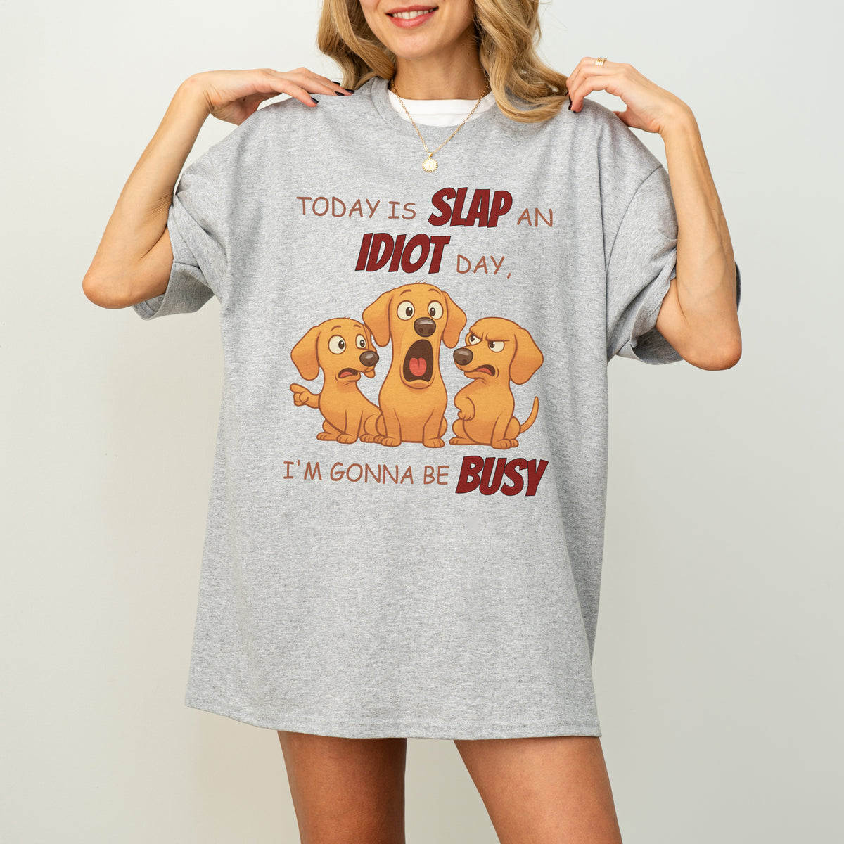 Slap an Idiot Day Dachshund Shirt