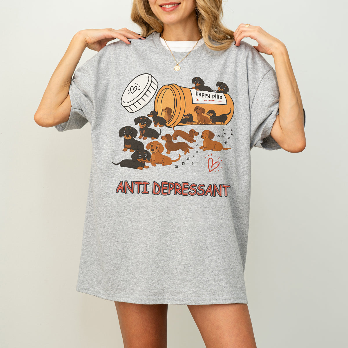 Dachshund Shirt – Funny Anti Depressant Weiner Dog Gift