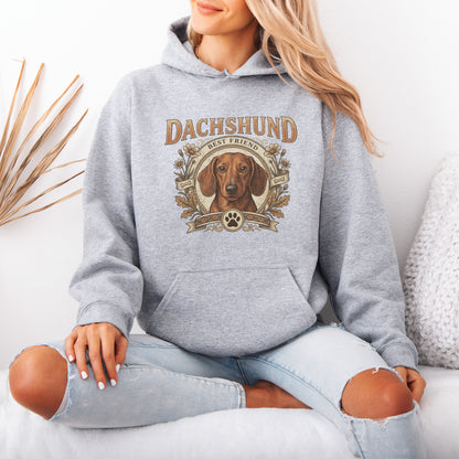 Custom Dachshund Hoodie Personalized Dog Portrait Gift