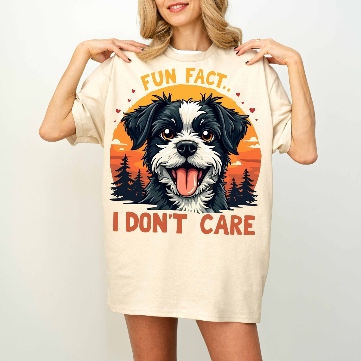 Fun Fact I Don’t Care Funny Dog T-Shirt