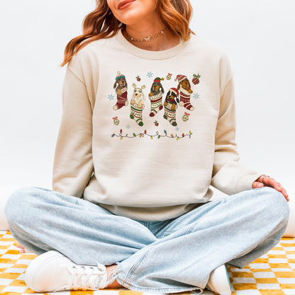 Dachshund Christmas Sweatshirt – Cute Doxie Mom Holiday Gift