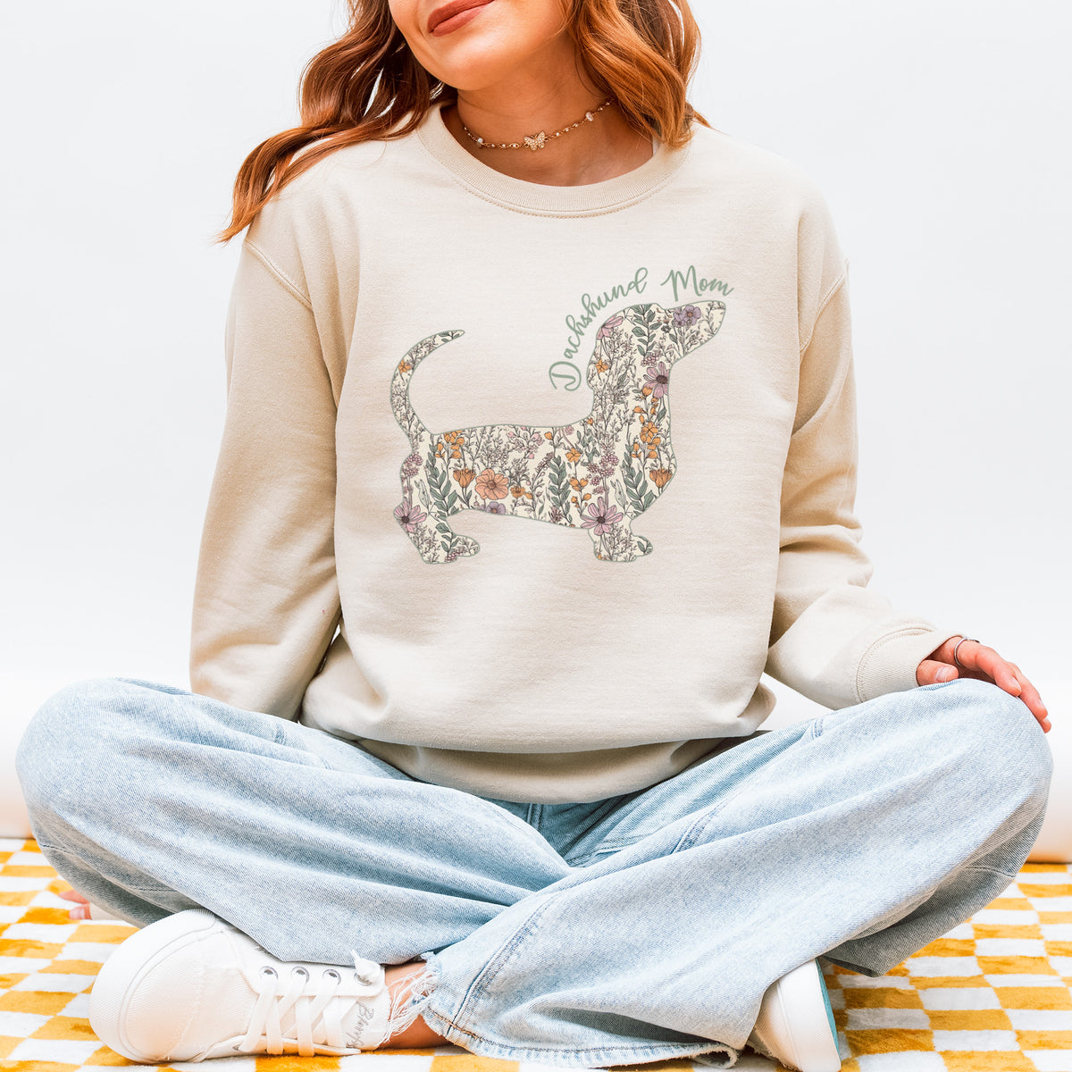 Personalized Dachshund Dog Mama Sweatshirt