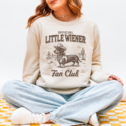 Little Wiener Fan Club Sweatshirt – Vintage Wiener Dog Gift