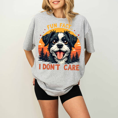Fun Fact I Don’t Care Funny Dog T-Shirt