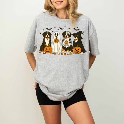 Bernese Mountain Dog Halloween Shirt – Fall Pumpkins Gift
