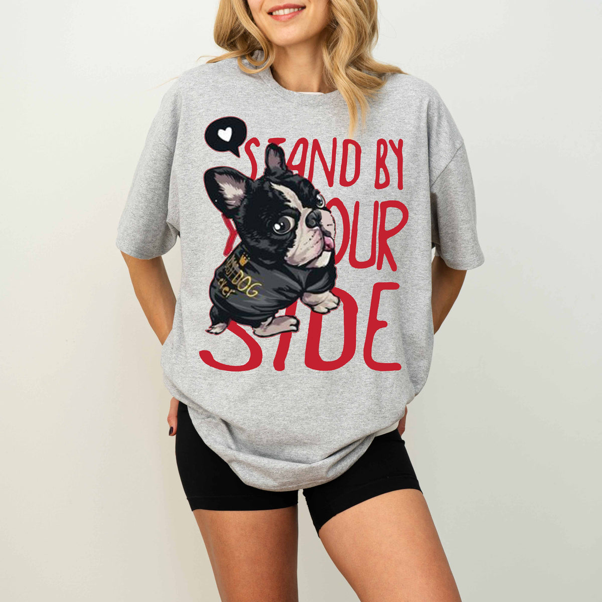 Stand By Your Side French Bulldog Memorial Dog T-Shirt