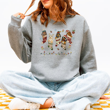 Dachshund Christmas Sweatshirt – Cute Doxie Mom Holiday Gift