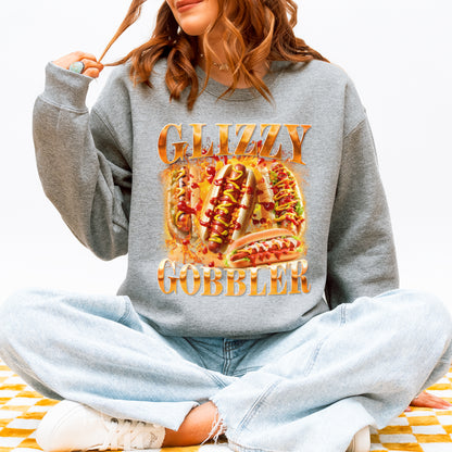 Glizzy Gobbler Sweatshirt Funny Hot Dog Meme Gift for Food Lovers