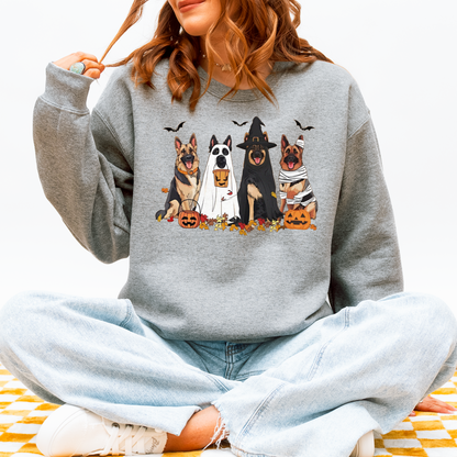 German Shepherd Halloween Sweatshirt – Fall Ghost Dog Gift