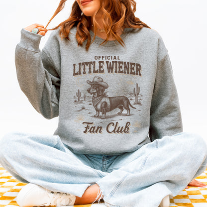 Little Wiener Fan Club Sweatshirt – Vintage Wiener Dog Gift