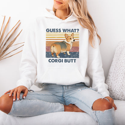 Guess What Corgi Butt Hoodie – Funny Dog Lover Gift