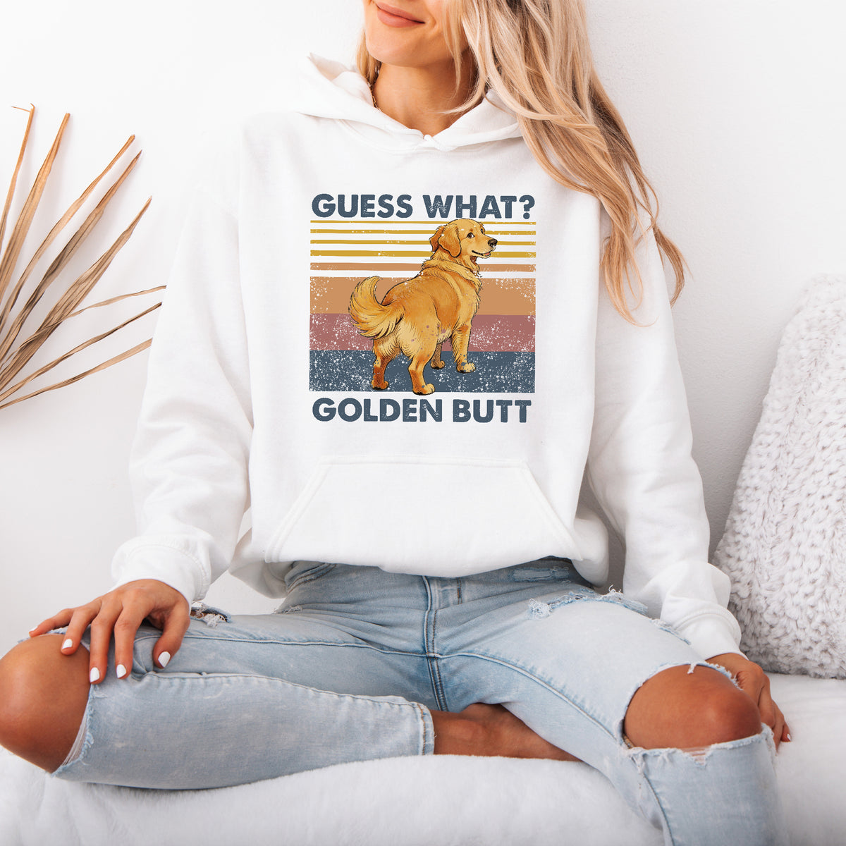 Guess What Retriever Butt Hoodie – Funny Dog Lover Gift