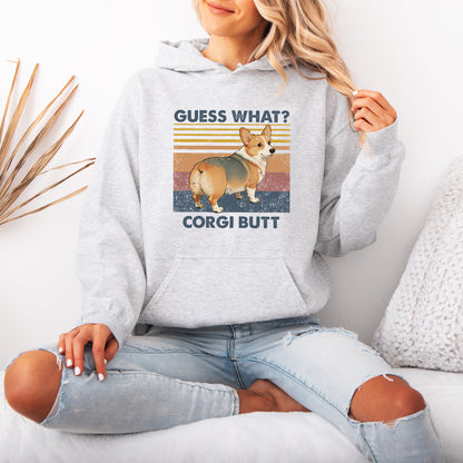 Guess What Corgi Butt Hoodie – Funny Dog Lover Gift