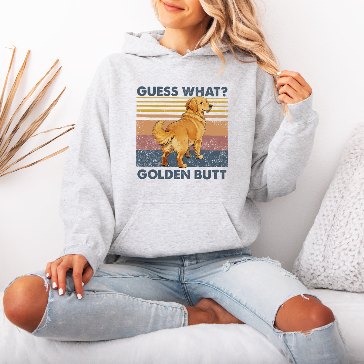 Guess What Retriever Butt Hoodie – Funny Dog Lover Gift