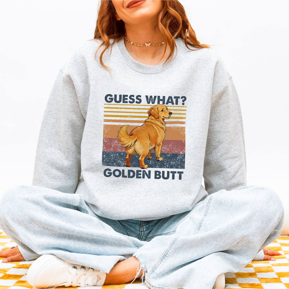 Guess What Retriever Butt Sweatshirt – Funny Dog Lover Gift
