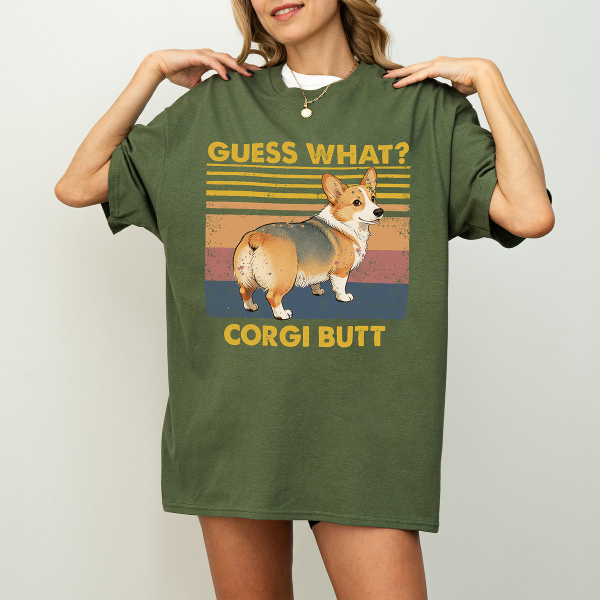 Guess What Corgi Butt Shirt – Funny Dog Lover Gift