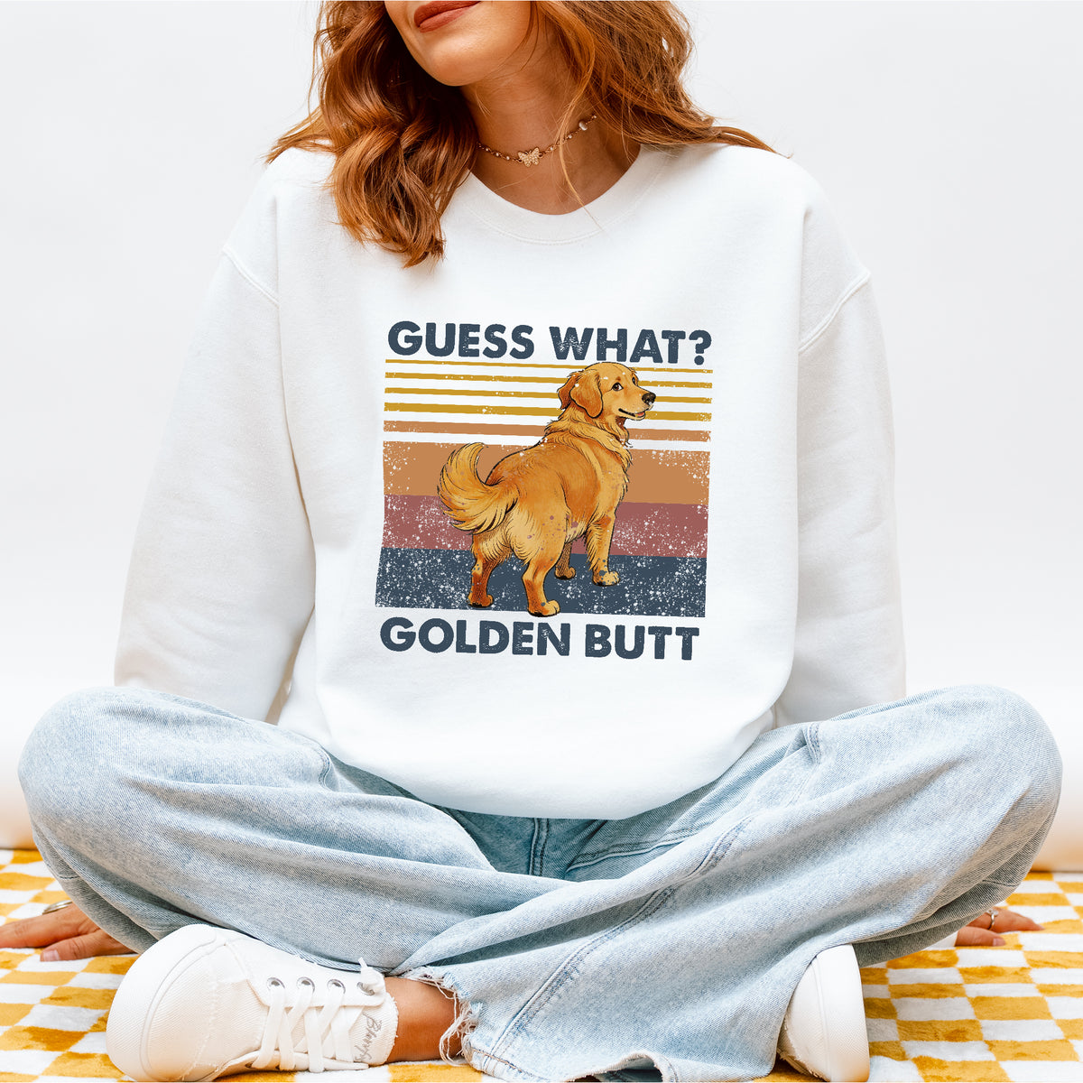 Guess What Retriever Butt Sweatshirt – Funny Dog Lover Gift