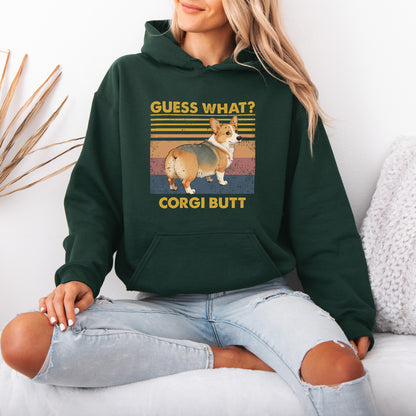 Guess What Corgi Butt Hoodie – Funny Dog Lover Gift