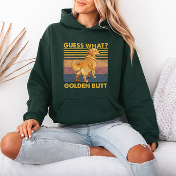 Guess What Retriever Butt Hoodie – Funny Hooded Sweatshirt for Dog Lovers, Cute Gift
