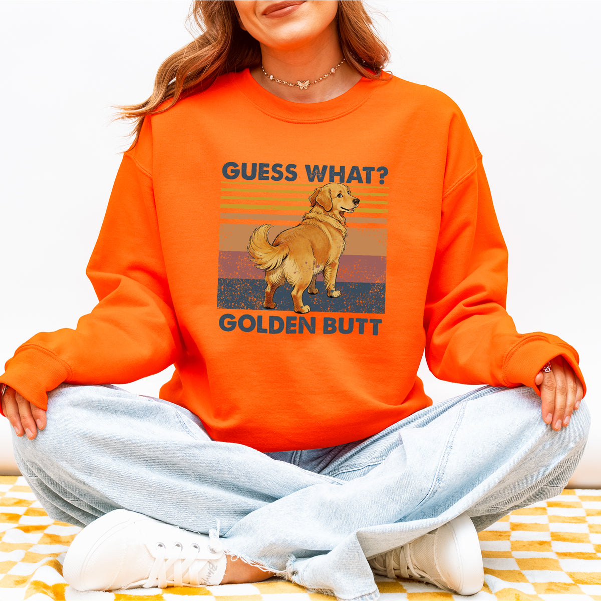 Guess What Retriever Butt Sweatshirt – Funny Dog Lover Gift
