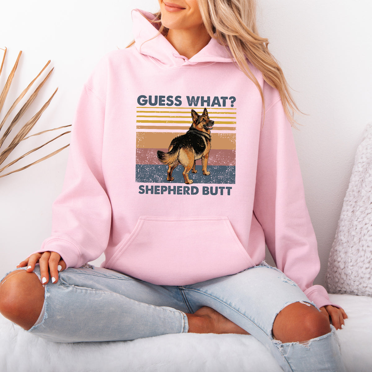 Guess What Shepherd Butt Hoodie – Funny Dog Lover Gift