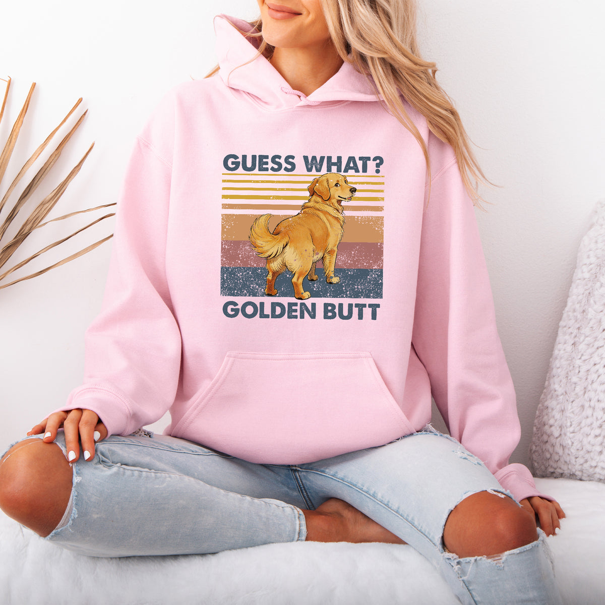 Guess What Retriever Butt Hoodie – Funny Dog Lover Gift