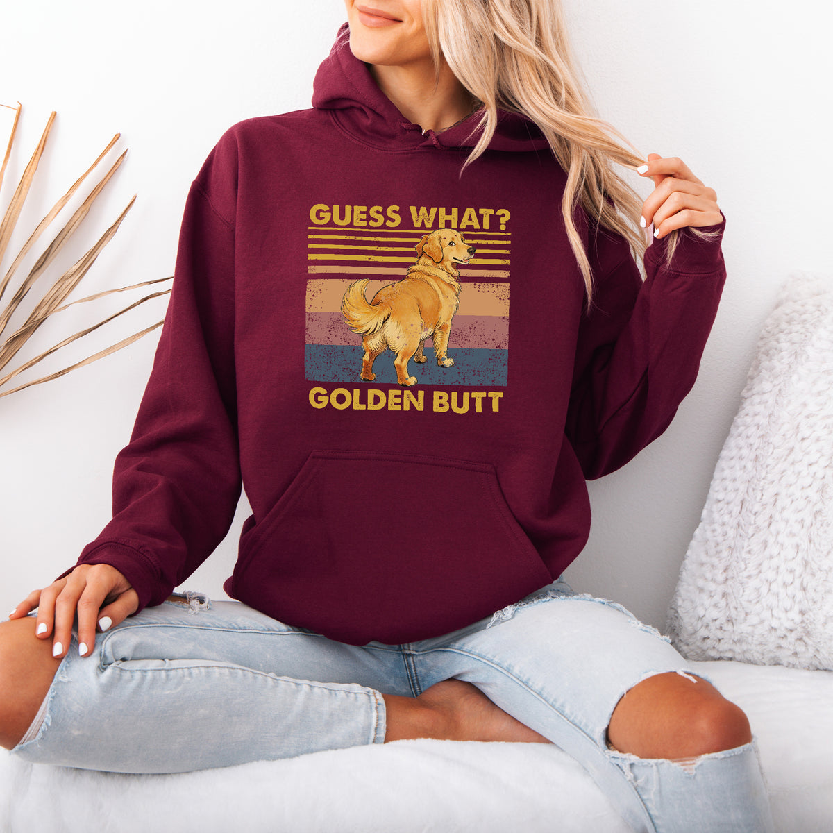 Guess What Retriever Butt Hoodie – Funny Dog Lover Gift