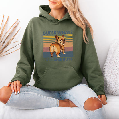 Guess What French Bulldog Butt Hoodie – Funny Dog Lover Gift