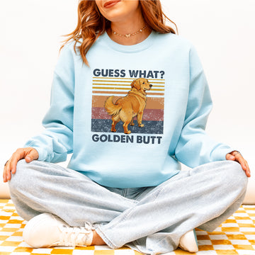 Guess What Retriever Butt Sweatshirt – Funny Pullover for Dog Lovers, Cute Gift