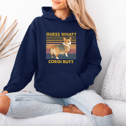 Guess What Corgi Butt Hoodie – Funny Dog Lover Gift