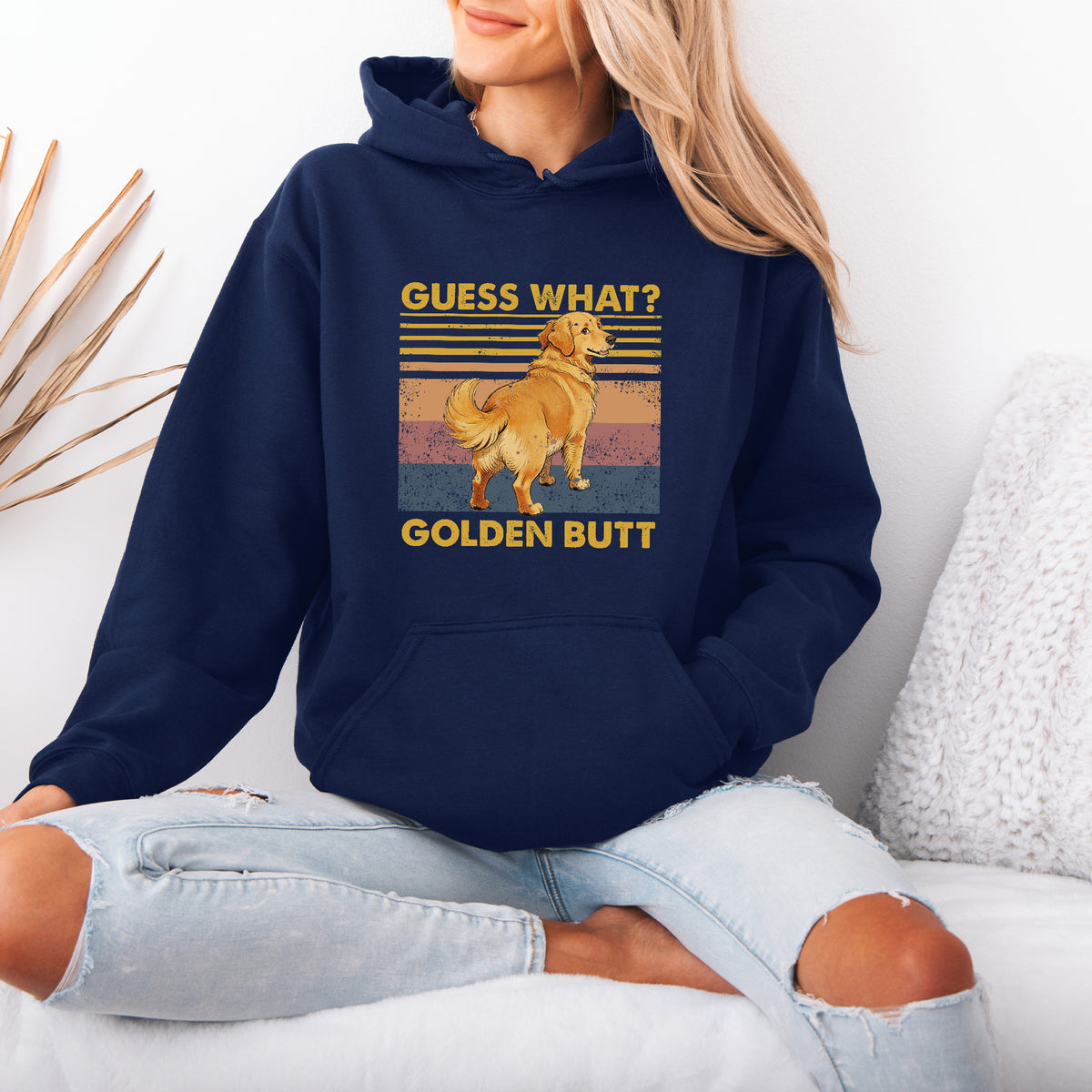 Guess What Retriever Butt Hoodie – Funny Dog Lover Gift