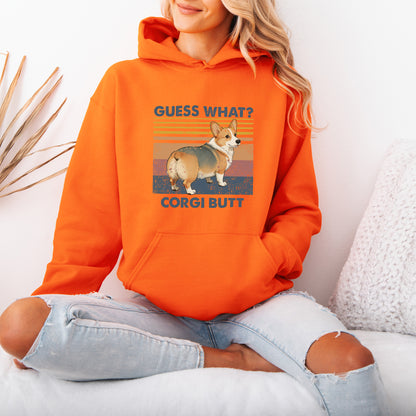 Guess What Corgi Butt Hoodie – Funny Dog Lover Gift
