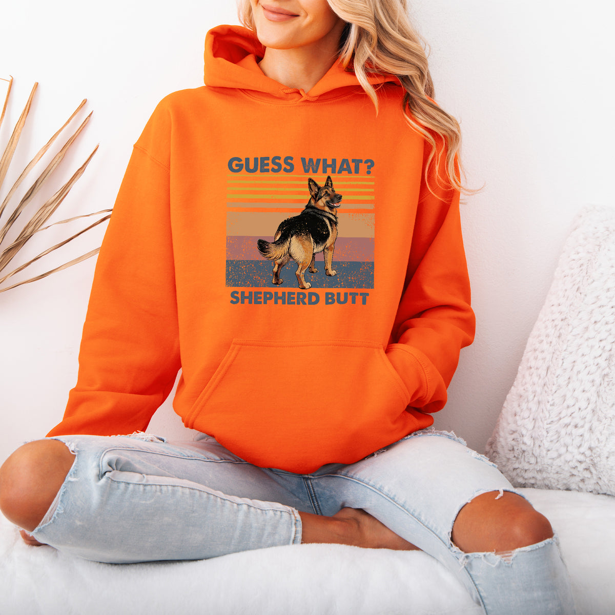 Guess What Shepherd Butt Hoodie – Funny Dog Lover Gift
