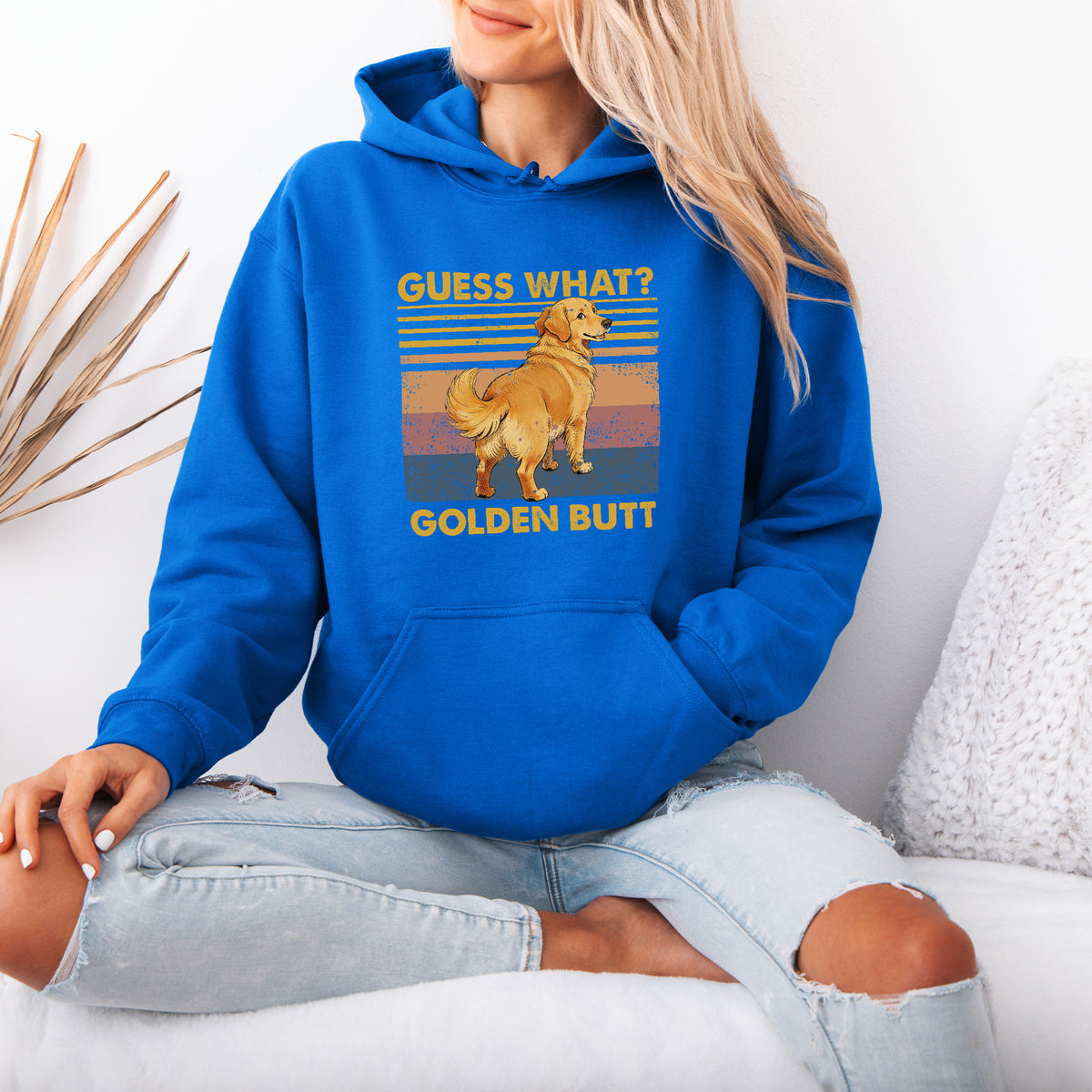 Guess What Retriever Butt Hoodie – Funny Dog Lover Gift