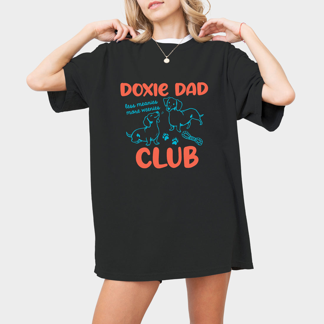 Doxie Dad Club Comfort Colors Dachshund Shirt