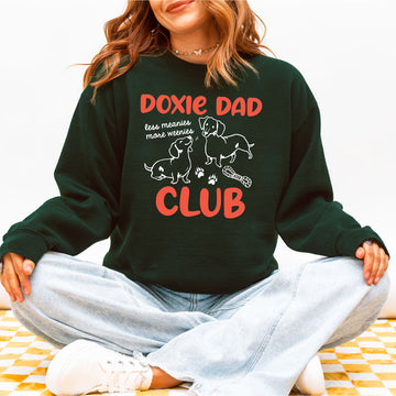 Vintage Style Doxie Dad Club Sweatshirt