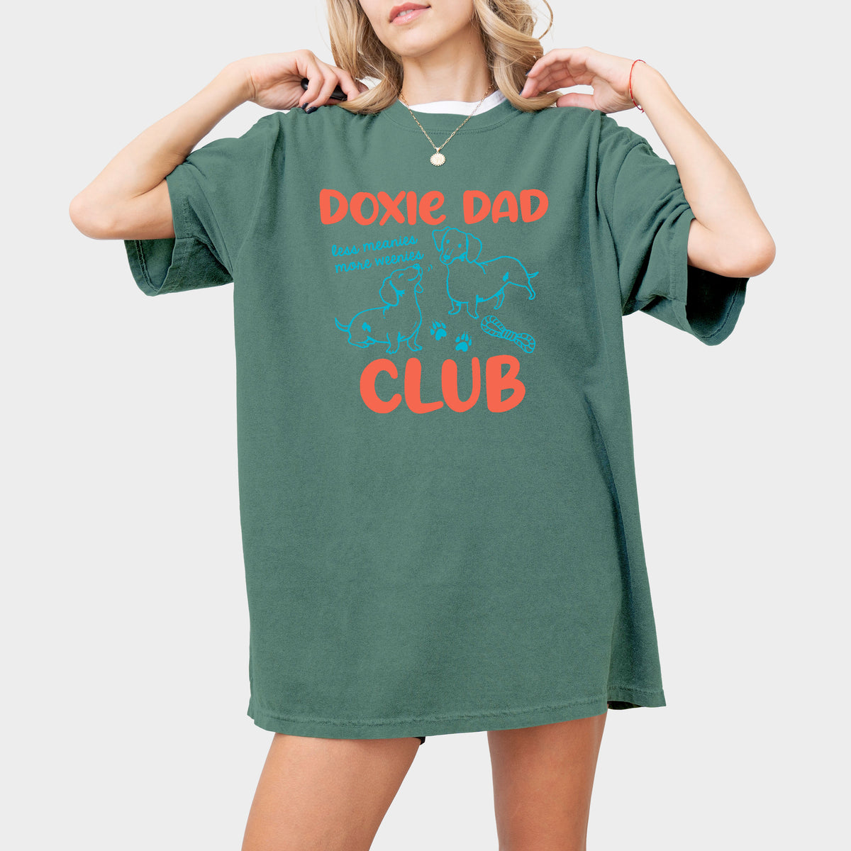 Doxie Dad Club Comfort Colors Dachshund Shirt