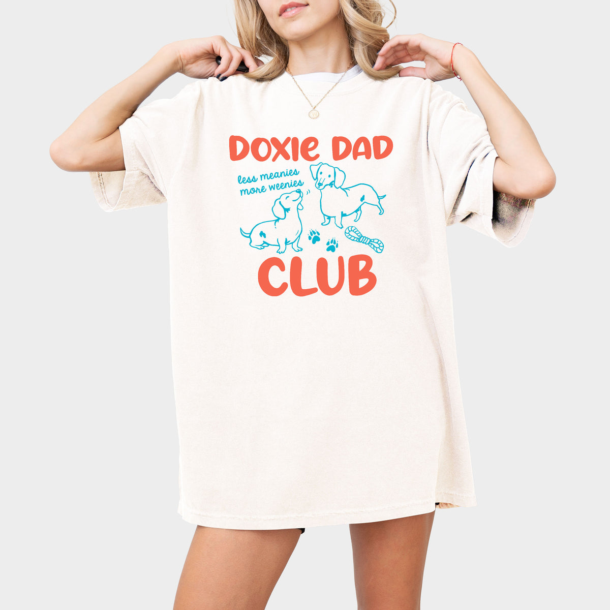 Doxie Dad Club Comfort Colors Dachshund Shirt