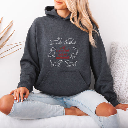 Less Meanies More Weenies Dachshund Hoodie