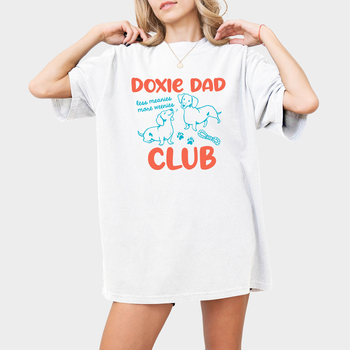 Doxie Dad Club Comfort Colors Dachshund Shirt