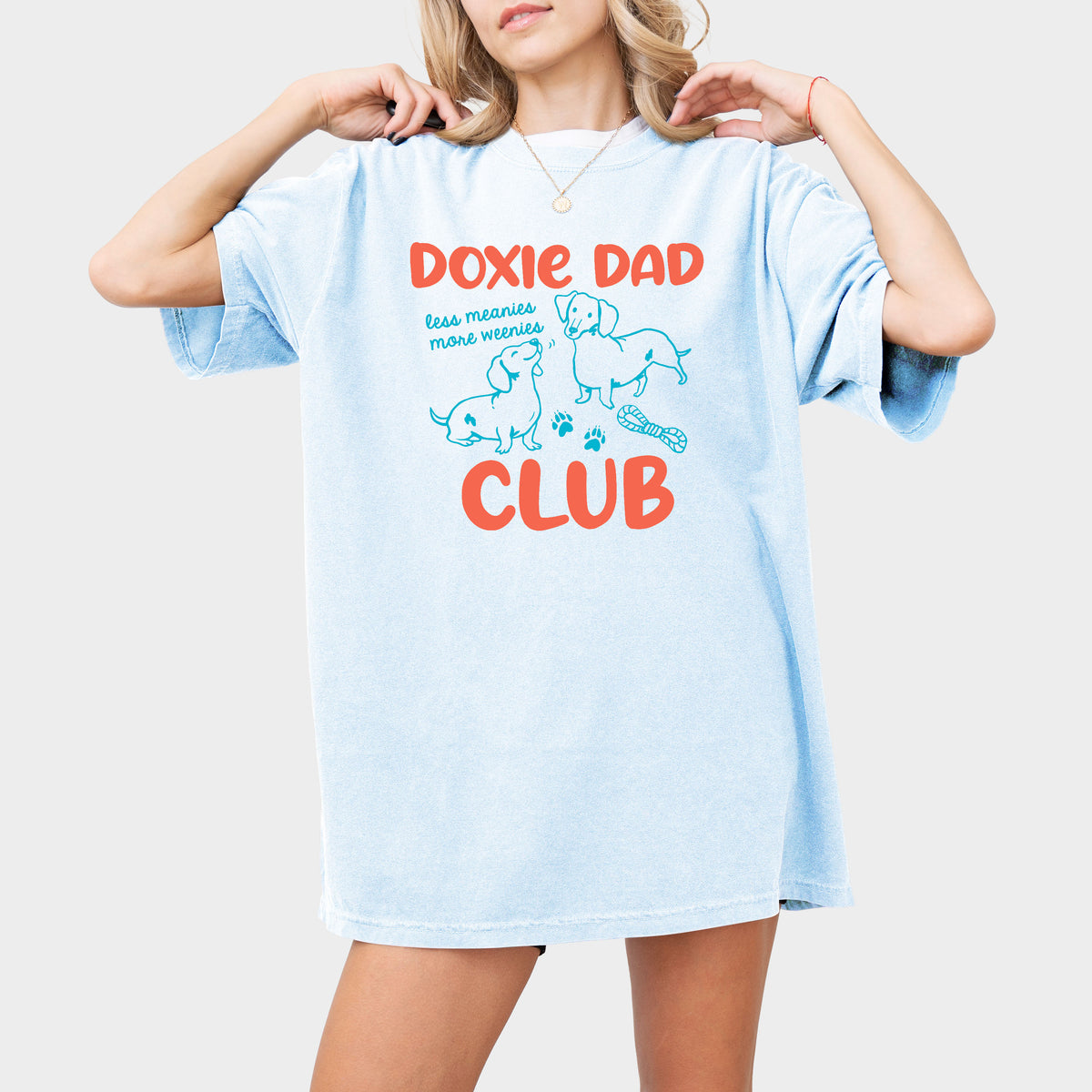 Doxie Dad Club Comfort Colors Dachshund Shirt