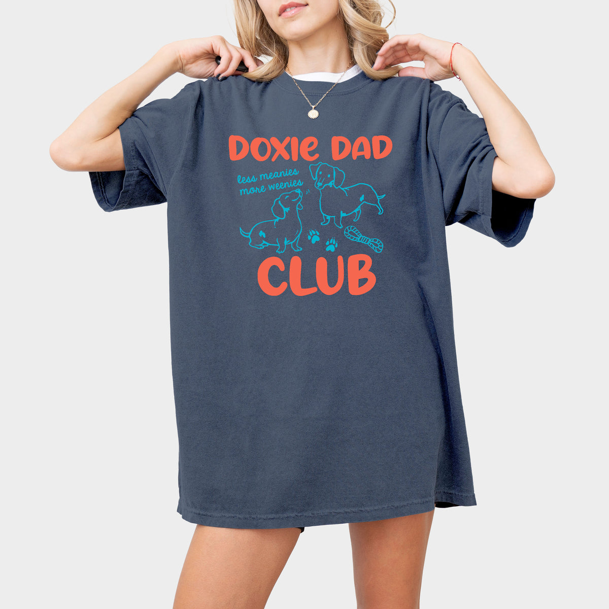 Doxie Dad Club Comfort Colors Dachshund Shirt