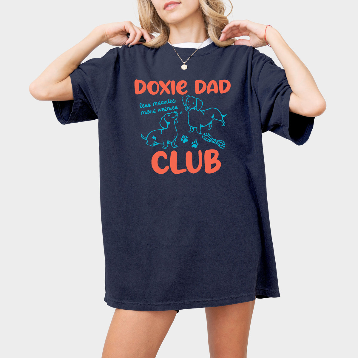 Doxie Dad Club Comfort Colors Dachshund Shirt