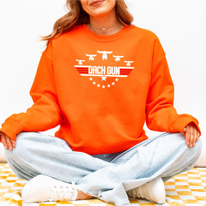 Dach Gun Sweatshirt – Funny Dachshund Top Gun for Dog Lovers