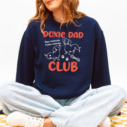 Vintage Style Doxie Dad Club Sweatshirt