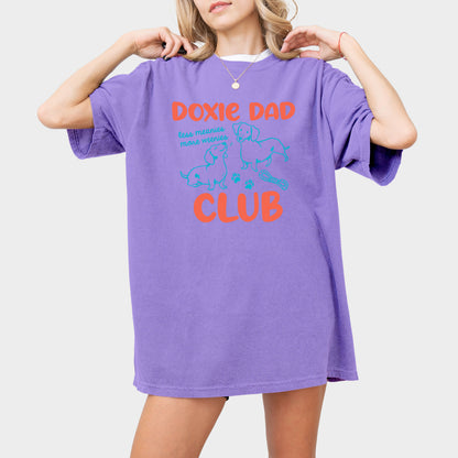 Doxie Dad Club Comfort Colors Dachshund Shirt