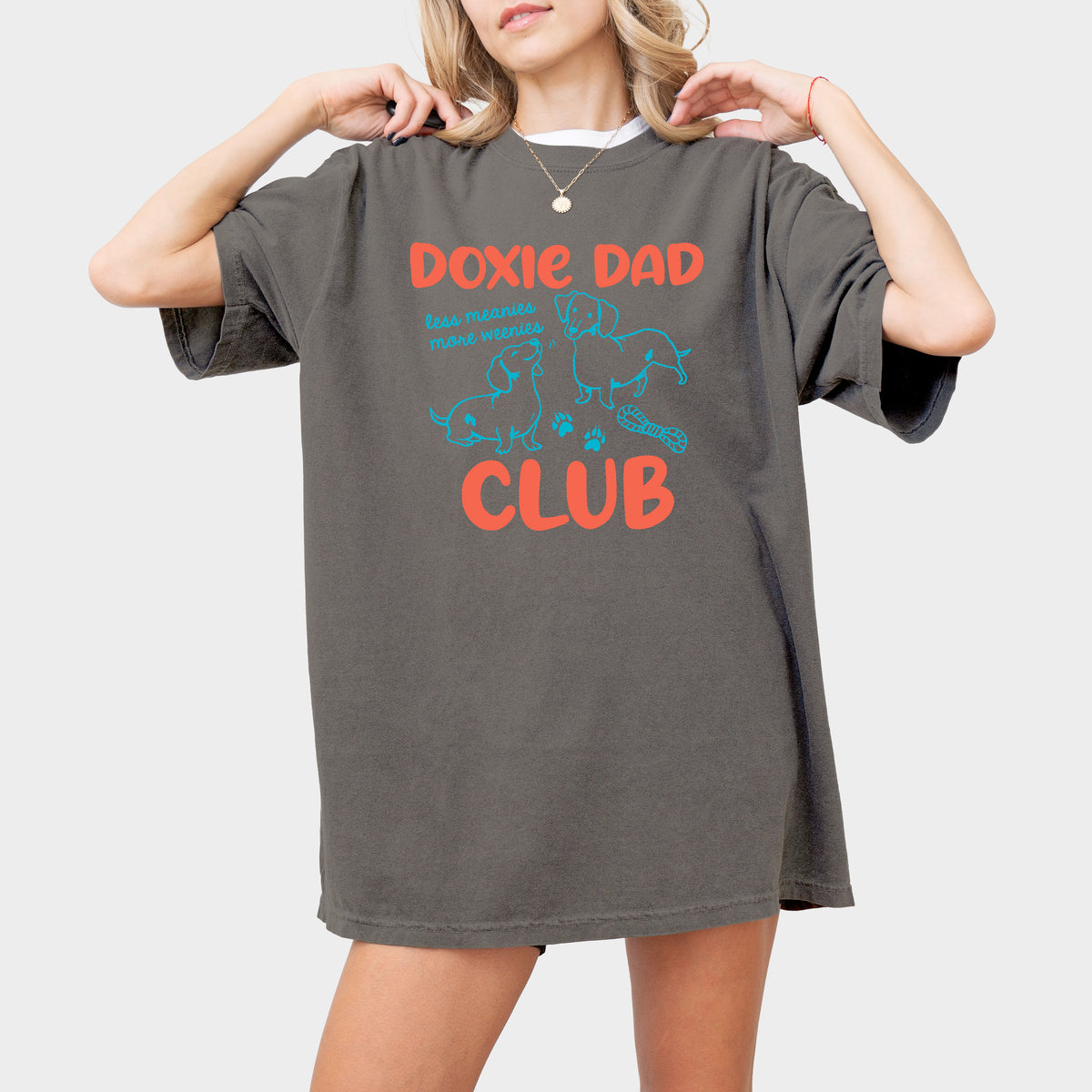 Doxie Dad Club Comfort Colors Dachshund Shirt