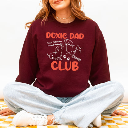 Vintage Style Doxie Dad Club Sweatshirt