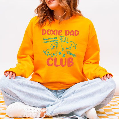 Vintage Style Doxie Dad Club Sweatshirt