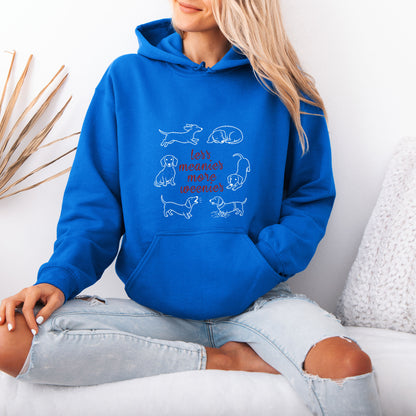 Less Meanies More Weenies Dachshund Hoodie